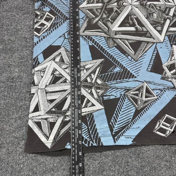 Andazia Geometric Graphic T Shirt Mens L Black Made in USA Vintage 90s Art - Picture 7 of 10